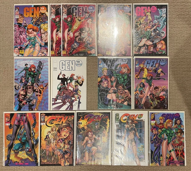 Gen 13 Volume 1 #1-5 & Volume 2 #1-6 Scott Campbell Image Comics Variants 1994