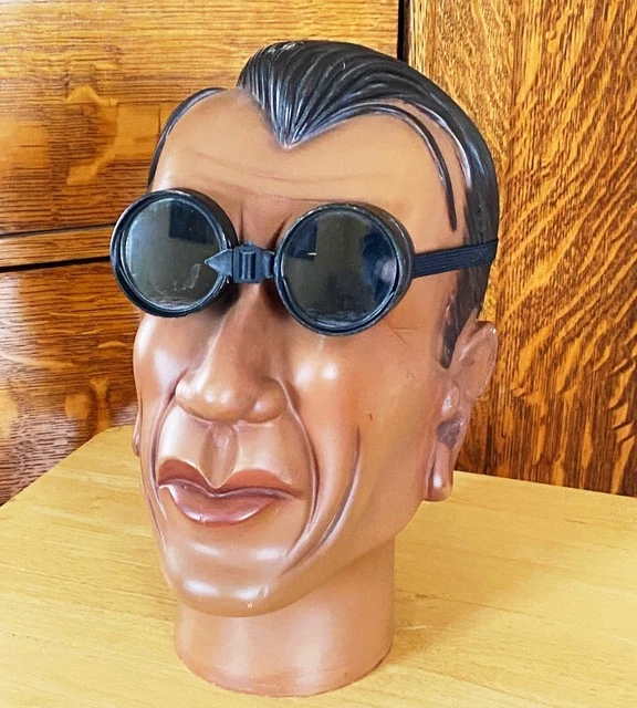 Vintage Safety Goggles Glasses_IMPERIAL BRASS_Bikers Driving Aviator_SteamPunk