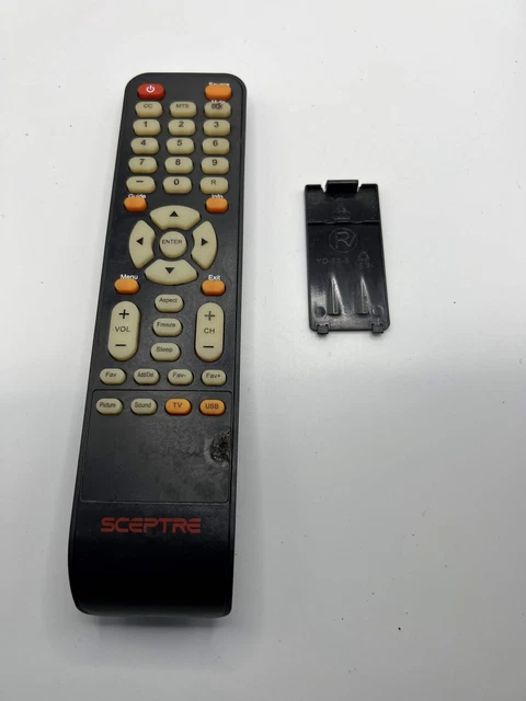 Sceptre TV Universal Black Plastic Handheld Remote Control