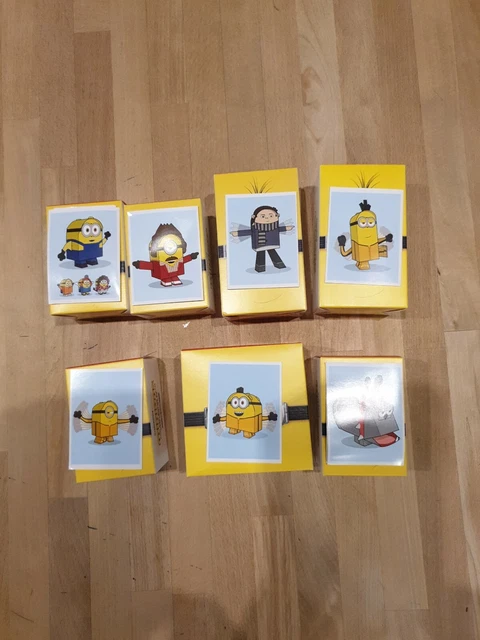 Mc Donald's Happy Meal Spielzeug Minions 2021 Neu. OVP 7 verschiedene Packungen