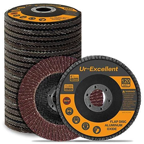 20PCS Flap Disc - 4-1/2 Inch - Sanding Grinding Wheel for Angle Grinder Type ...