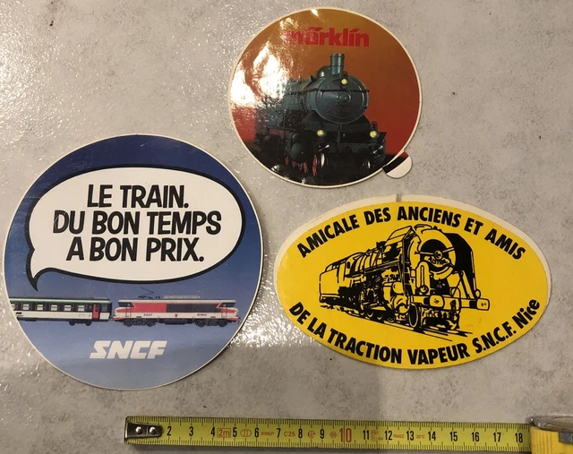 TGV SNCF AUTOCOLLANT publicitaire ancien sticker TRAIN 1989 la vie du
