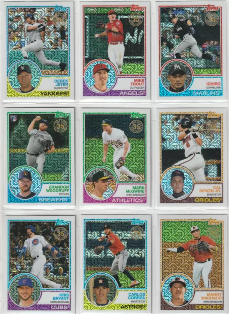 2018 Topps Silver Pack Upick Trout Kershaw Baez Bryant Rizzo Judge Votto Jeter