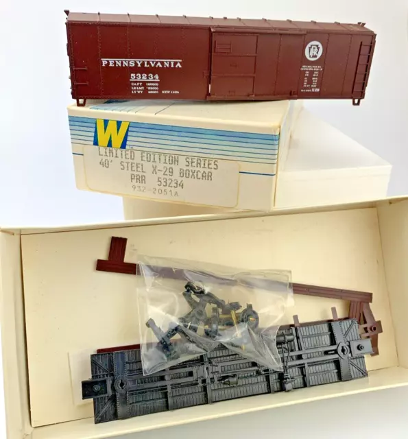 Walthers 932-2051A Pennsylvania PRR HO Scale X-29 40' Steel Boxcar #53234