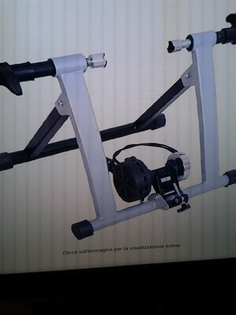 Rullo Per Bici Pieghevole HOMCOM | 8 Livelli Resistenza Magnetica | Supporto Fino A 120 Kg | Per Allenamento A Casa - Foto 7