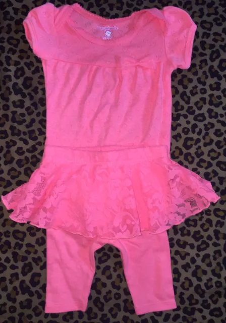 LOT Tenues Bébé Fille 2 Deux Pièces Taille N/B Neuf avec Étiquette/éc 3