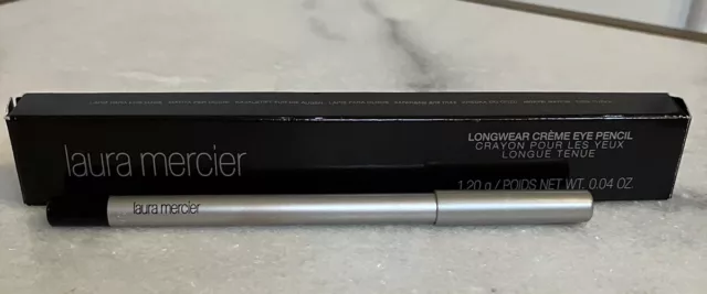 Laura Mercier BLACK Longwear Creme Eye Pencil NOIR Full Size NIB