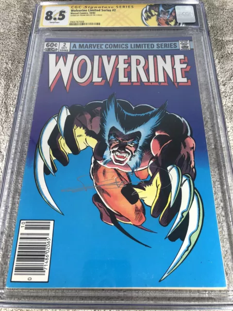 Wolverine Limited Series 2 CGC 8.5 SS Frank Miller 10/82 Newsstand Custom Label