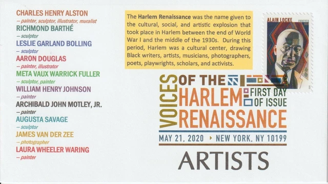 6° Cachets 5474 Alain Locke Voices of the Harlem Renaissance Artists