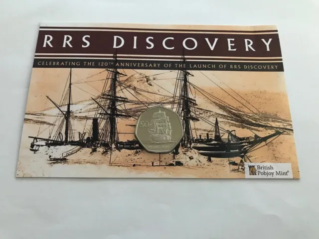 2021 Rrs Discovery Fifty 50 Pence Coin South Georgia And Sandwich Islands .99P!!