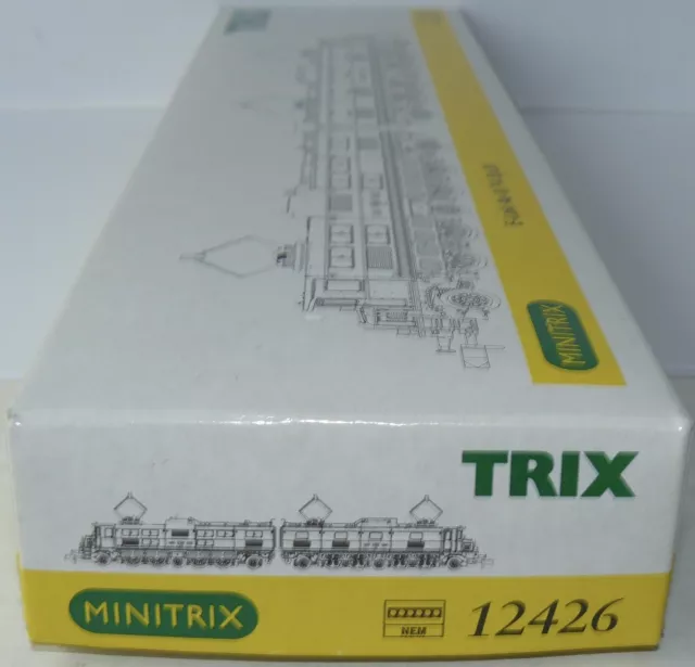 Trix Minitrix 12426 N ++ OVP Leerkarton für E-Lok Ae 8/14 11801 SBB ++ #E3_536 2