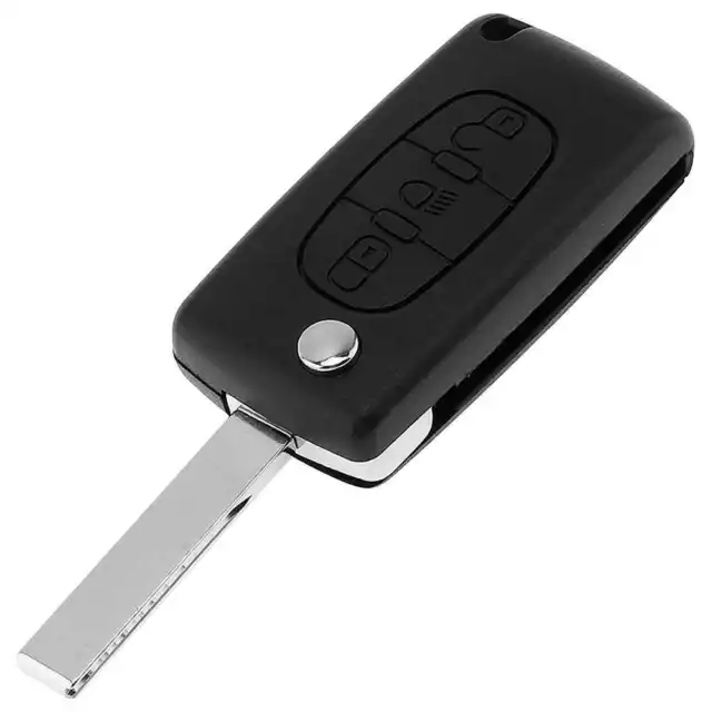 Leder Schlüssel Cover passend für Citroen, Peugeot Schlüssel C2, P2