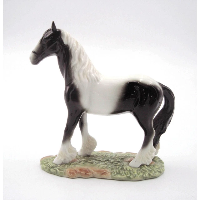Black And White Horse Figurine