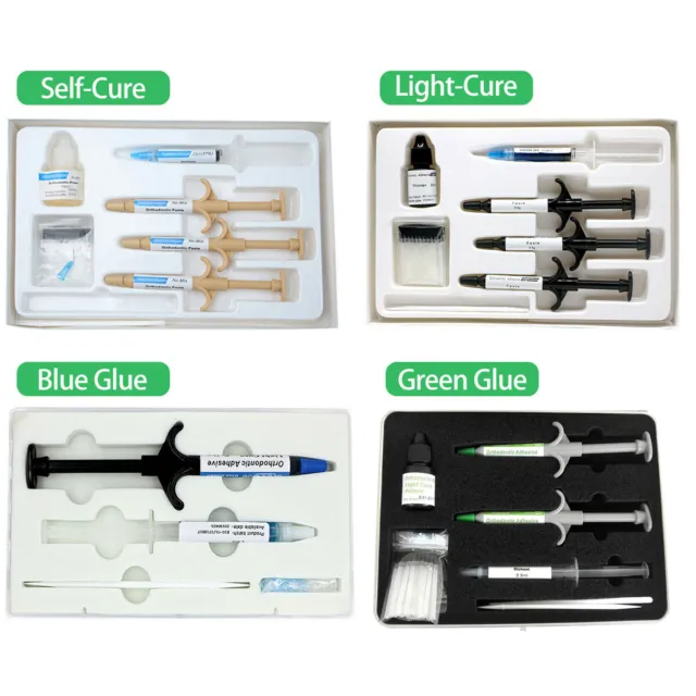 Dental Composite Resin Adhesive Kit /Mini/No-Mix Bonding/Light Cure/Blue Glue