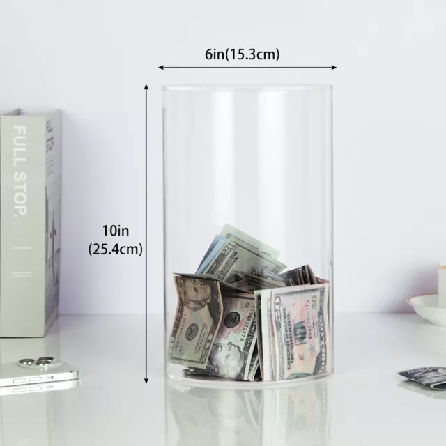 Piggy Bank Durable Acrylic Money Bank Clear Acrylic Bank Box Reusable_