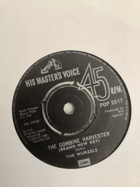 The Wurzels - Combine Harvester / I am a cider …..   used 7" vinyl single Record