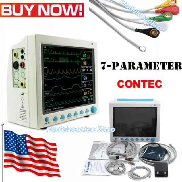 Portable Multi-Parameter Vital Signs Patient Monitor Factory Sale 6 Parameters