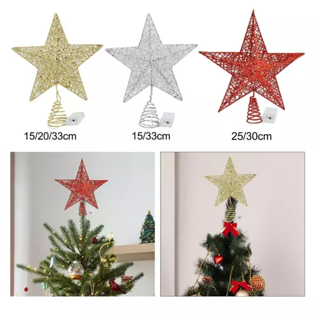 Tree Top Light Beautiful Christmas Treetop Star for Living Room Holiday Home