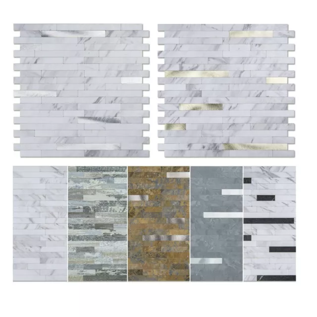 Art3d Peel and Stick Stone Backsplash  for Kitchen Bathroom Self Adhesive Tiles