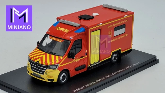 RENAULT MASTER 2014 - Sapeurs pompiers VSAV SDIS 66 France- 1/43 NOREV