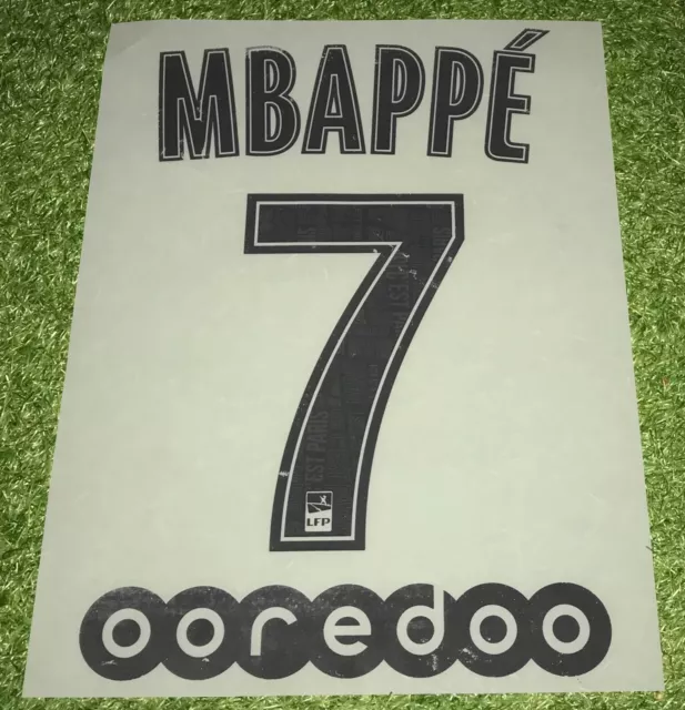 Original Kilian Mbappe Trikot Flock PSG Paris Saint Germain in Matchworn Size