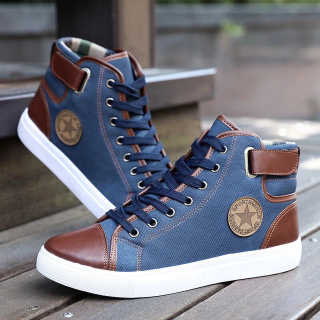 ✈️Zapatos De Hombre Estilo Coreano Calzado Zapatillas Deportivas Con Cordo