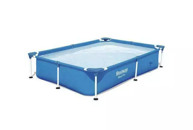 Bestway Rectangular Frame Swimming Pool, Steel Pro, 7.3 ft