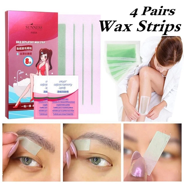 Cinta formadora de cejas para depilación facial corporal papel tiras de cera fría