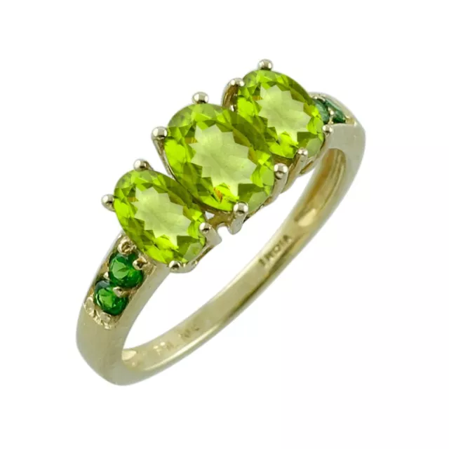 Vesuvianite Gemstone Jewelry 925 Sterling Silver Cocktail Ring Size 7 For Women