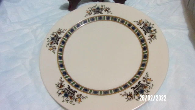 Vintage Syracuse China VIRGINIA Old Ivory O.P.CO Flowers 8" SALAD PLATE ~