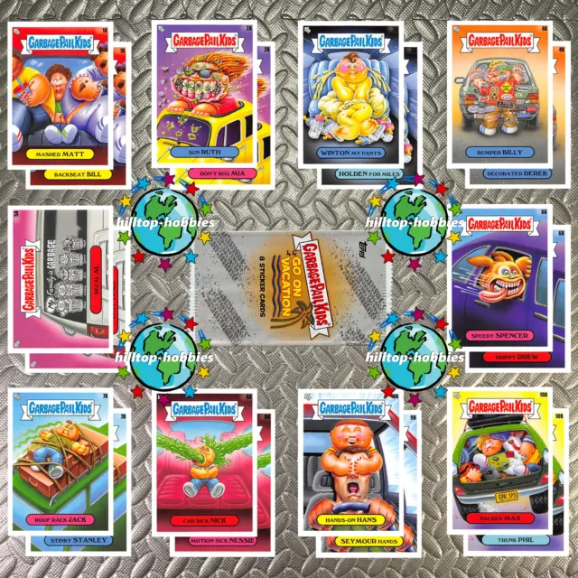 Garbage Pail Kids Go On Vacation Don't Make Me Pull This Car Over 20-Card Set+Wr