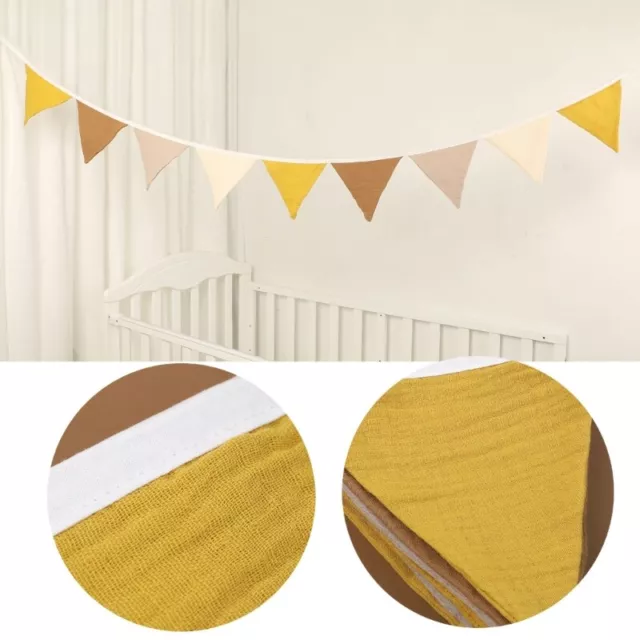 Soft and Colorful Flags Garlands Shaped Bunting Banners Baby Showers