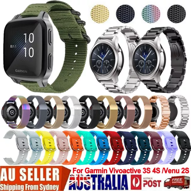 For Garmin Vivoactive 4s / Vivomove 3s/ Venu 2s/Active S Smart Watch Strap Band