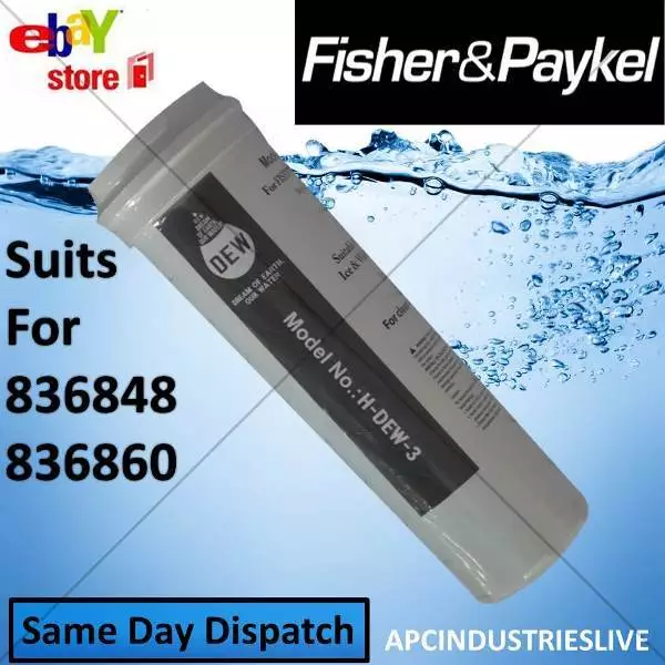 Fisher & Paykel Fridge Replacement Water Filter Quality 836848 836860