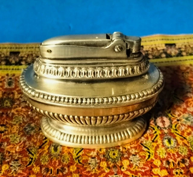 1009- Accendino Tavolo Ronson Queen Anne Benzina Vintage