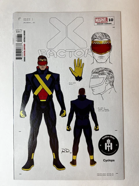 X-Factor #10 - 1:50 Russell Dauterman Cyclops Design Incentive Variant NM