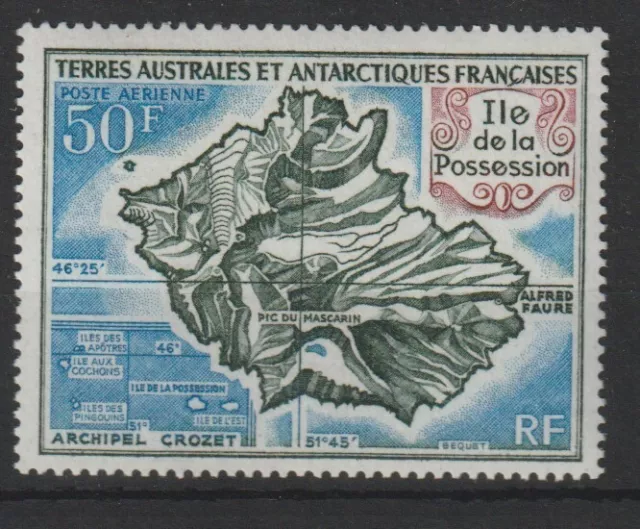 1971 Taaf Ter Antarctic France 50 Fr. Insel Possession 1 V. MNH MF97195