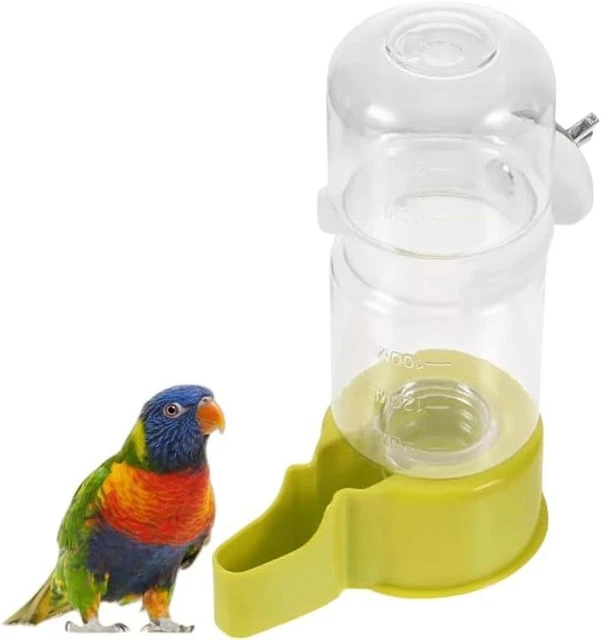 View of WATER DISPENSER,140ML AUTOMATIC Bird Water Feeder for Parrots, Pigeons ...