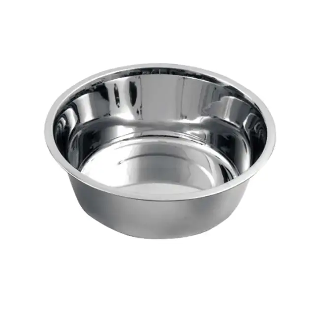 Ciotola per cane gatto in acciaio scodella contenitore cibo e acqua misure varie