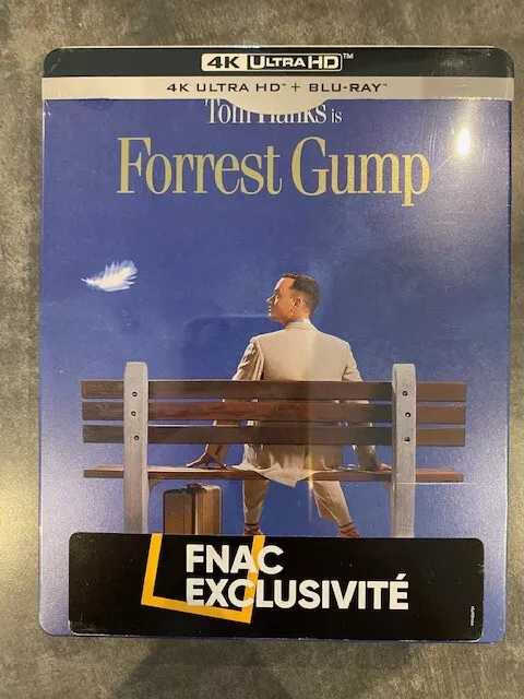 FORREST GUMP - TOM HANKS - STEELBOOK COLLECTOR FNAC - film 4K ULTRA HD + BLU-RAY