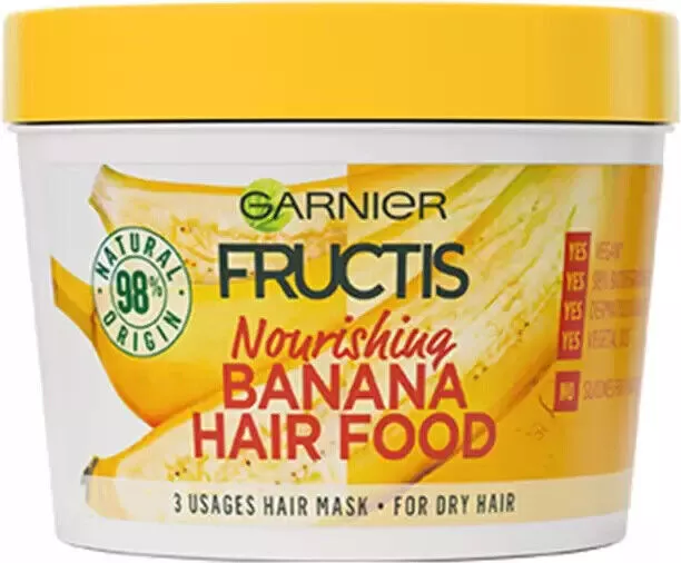 Aliments capillaires GARNIER Fructis - masque capillaire banane nourrissant...