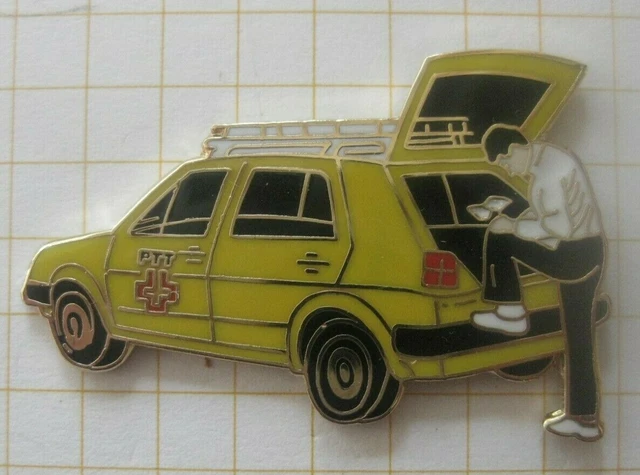 ZUSTELLER MIT VW GOLF  / PTT / POST / SCHWEIZ .............. Pin (240g)