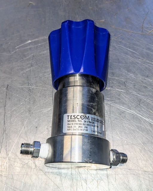 BACK PRESSURE REGULATOR VALVE (Max inlet 500, 2500 psi) SS 325.