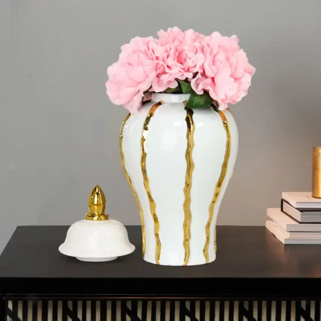 Pot Vase Pot de Gingembre Rangement en Céramique Bureau de Collection avec
