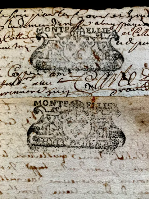 LOT OF TWO DOCUMENTS from 1723