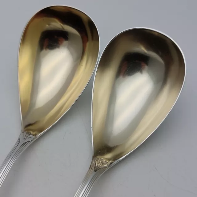 WMF - Lovely Pair Of Serving Spoons - Silver Plated - Antique 3