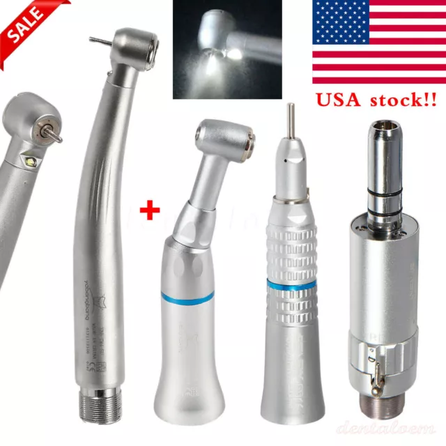 NSK Style Dental Pana Max LED High low Speed Handpiece 2/4 Hole Push Turbine kit