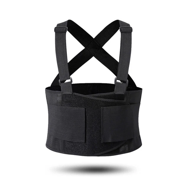 WEIGHT BARBELL FITNESS Band Adjustable Back Brace Training Belt Men
