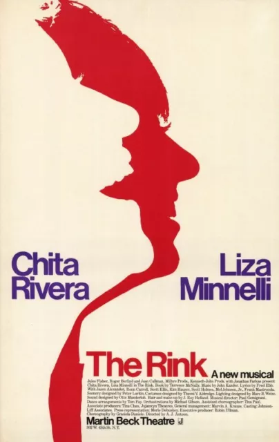 RINK, THE (BROADWAY) Movie POSTER 11x17 Liza Minnelli Chita Rivera Jason