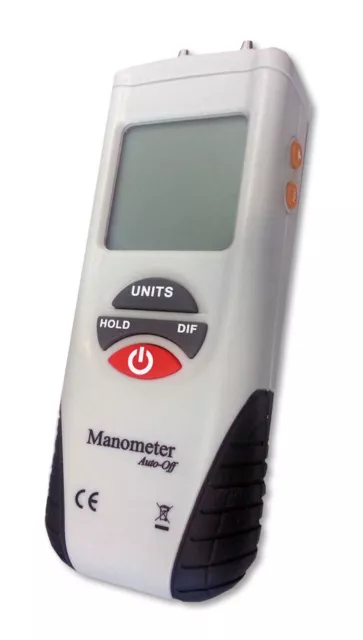 Digital Manometer Differential Air Pressure Gauge 517kPa / 150psi / Magnet/ LCD